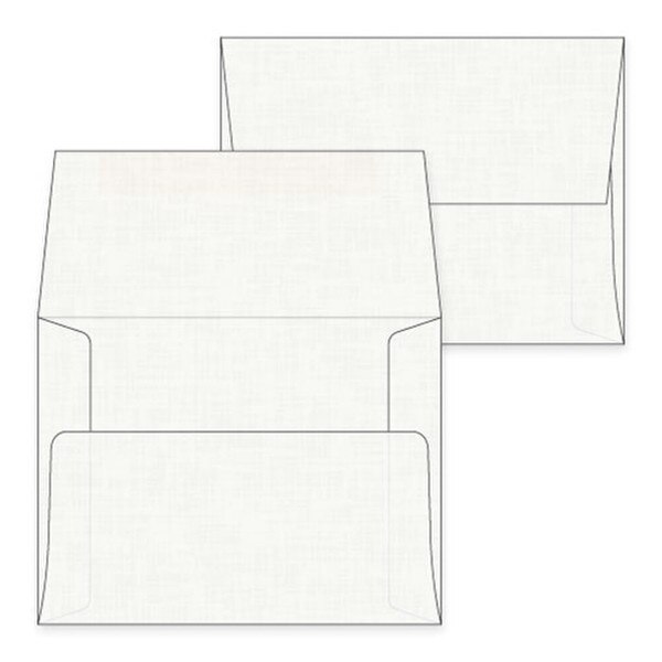 A2 White Linen Envelopes
